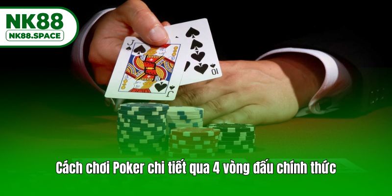Cách chơi Poker chi tiết qua 4 vòng đấu chính thức